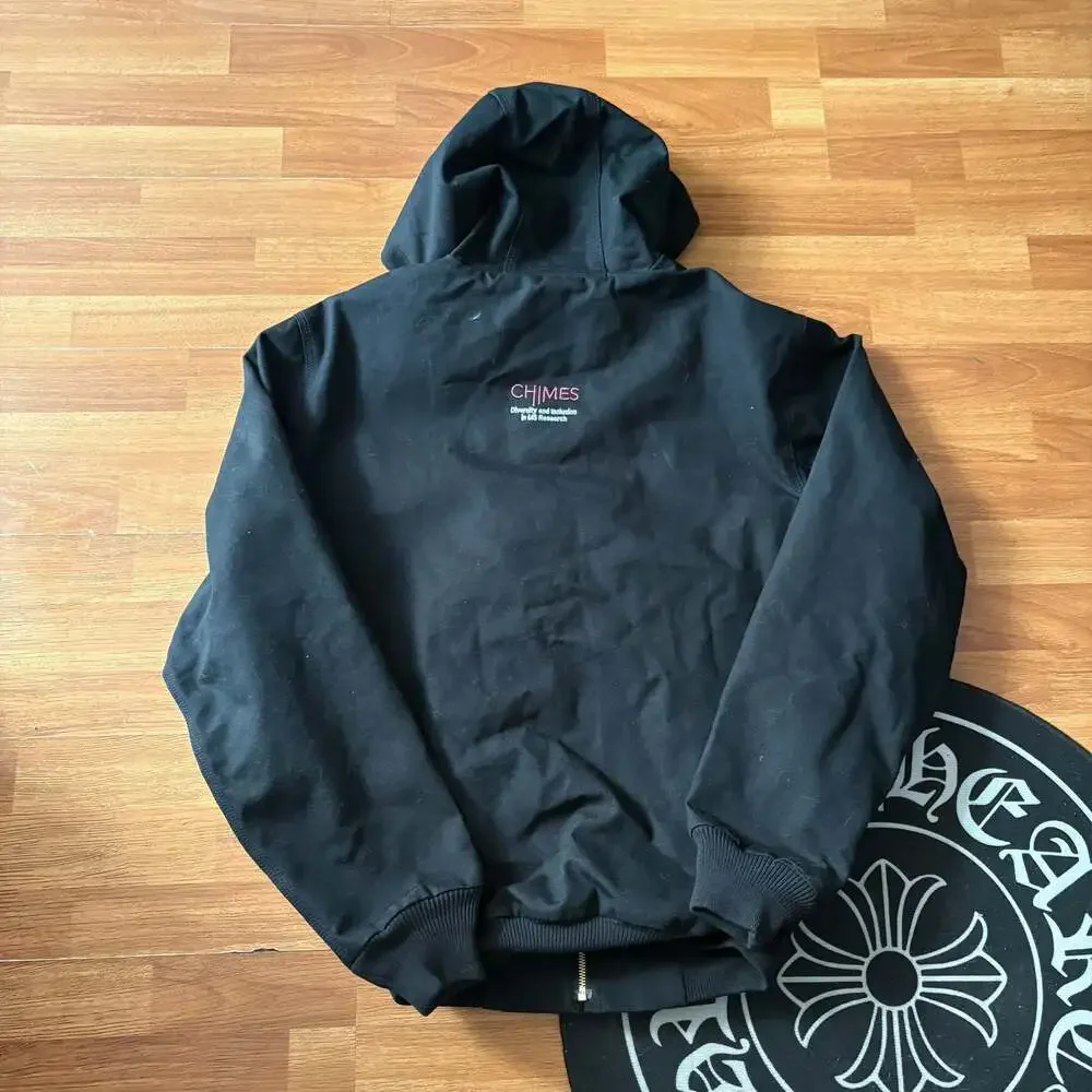 Carhartt J0131-M Loose Fit Black Canvas Zip Hoodie Jacket